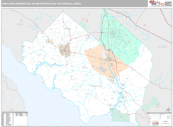 Vineland-Bridgeton Metro Area Digital Map Premium Style